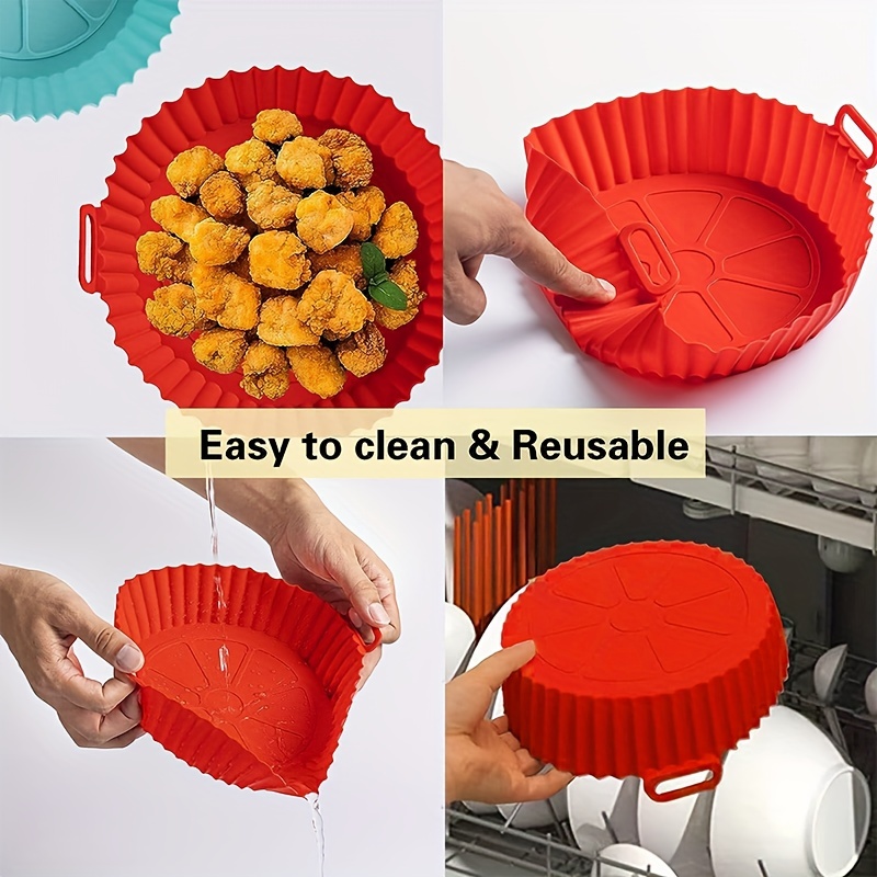 Silicone Air Fryer Liner, Square Air Fryer Liners Pot, Silicone Basket  Bowl, Reusable Baking Tray, Oven Accessories, Baking Tools, Kitchen  Gadgets, Kitchen Accessories - Temu