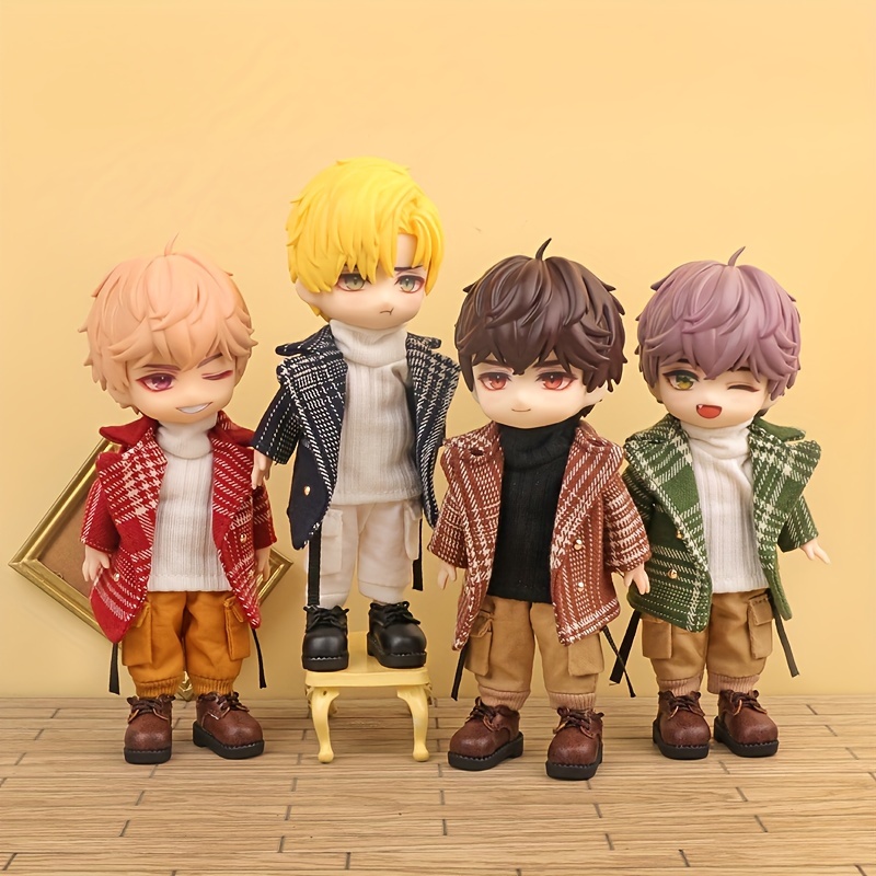 Doll Clothes Outfit Ob11 Doll Handsome High necked Sweater - Temu