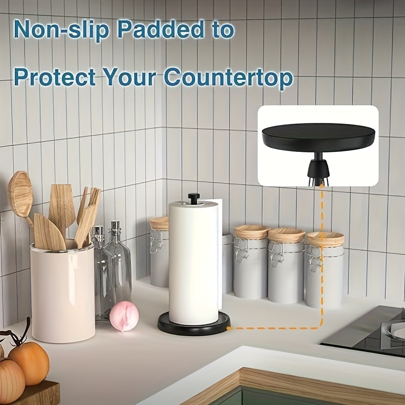 1pc Stainless Steel Vertical Paper Towel Holder For Kitchen Bathroom Living  Room