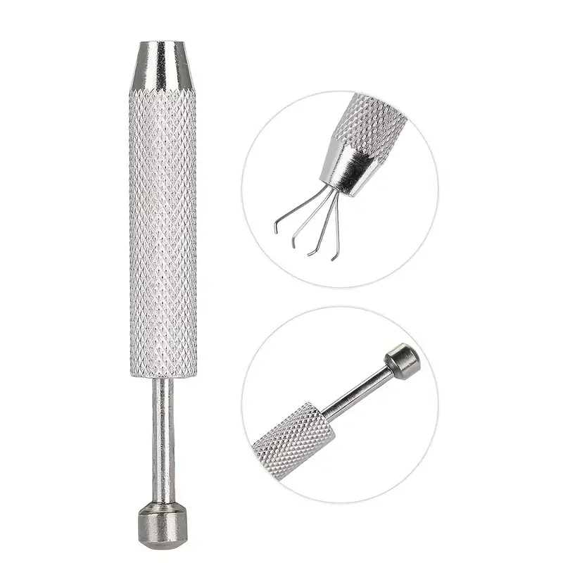 Prong Holder, Professional Stainless Steel Diamond Holder Pick-up Tool Set,  Diamond Claw Tool for Pick Up Gemstones 