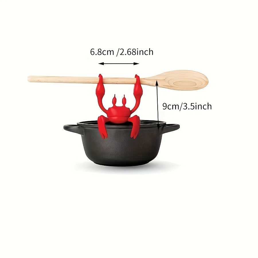 Poggiautensili In Silicone Red Crab - Regali Da Cucina, Poggia