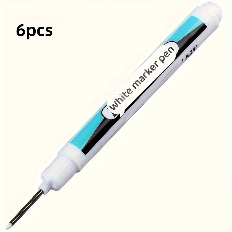 Oily Waterproof White Marker Pen Quick-drying Oily Non-fading