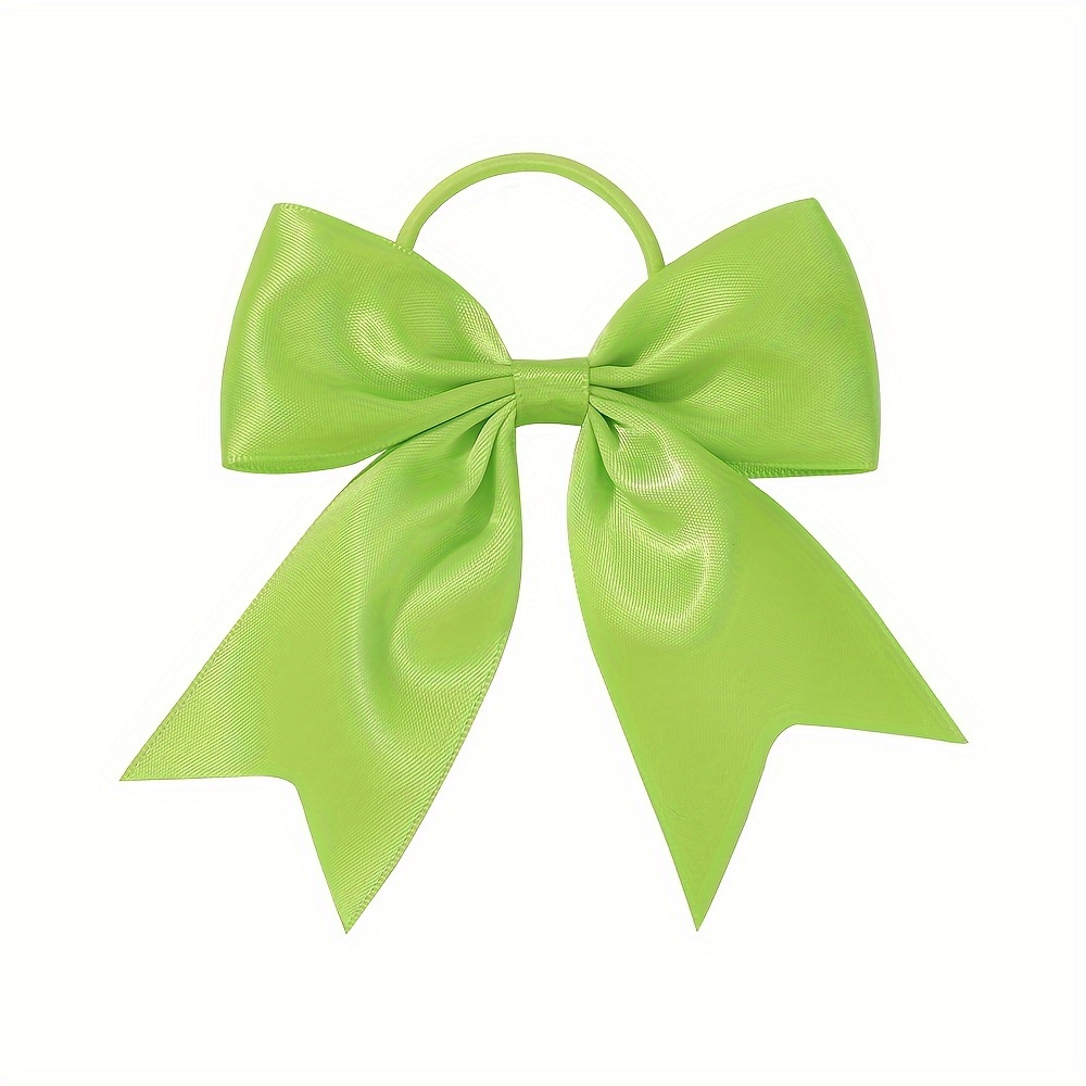 Cheer Bows Ponytail Holder Elastic Hair Ties Ribbon - Temu Canada