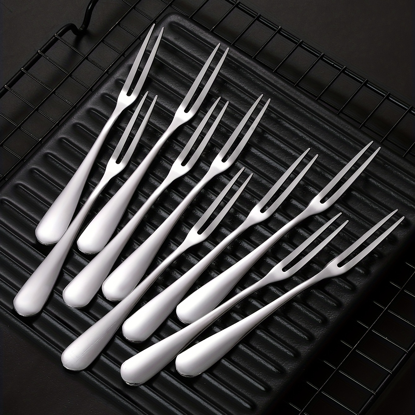 Stainless Steel Table Cake Forks | Stainless Steel Cutlery Set | Inox  Stainless Steel - Forks - Aliexpress