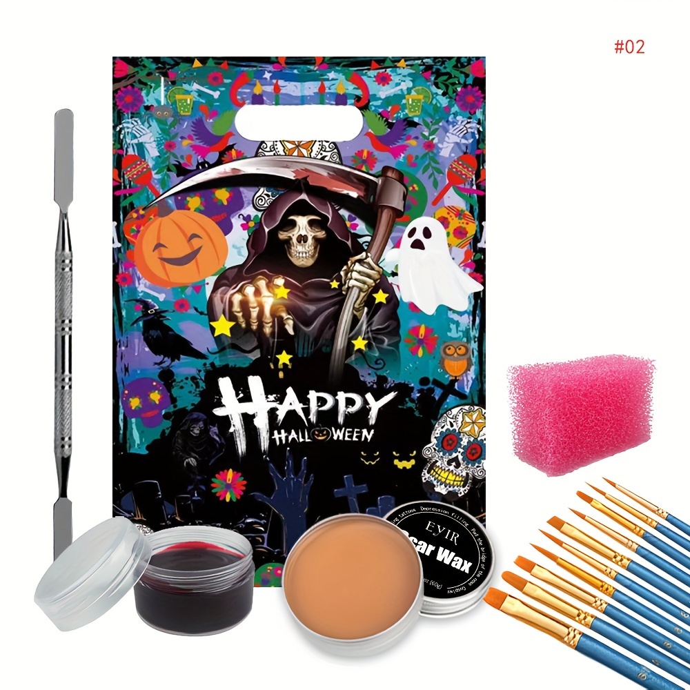 Makeup Kit Professional Face Body Paint Halloween Makeup - Temu