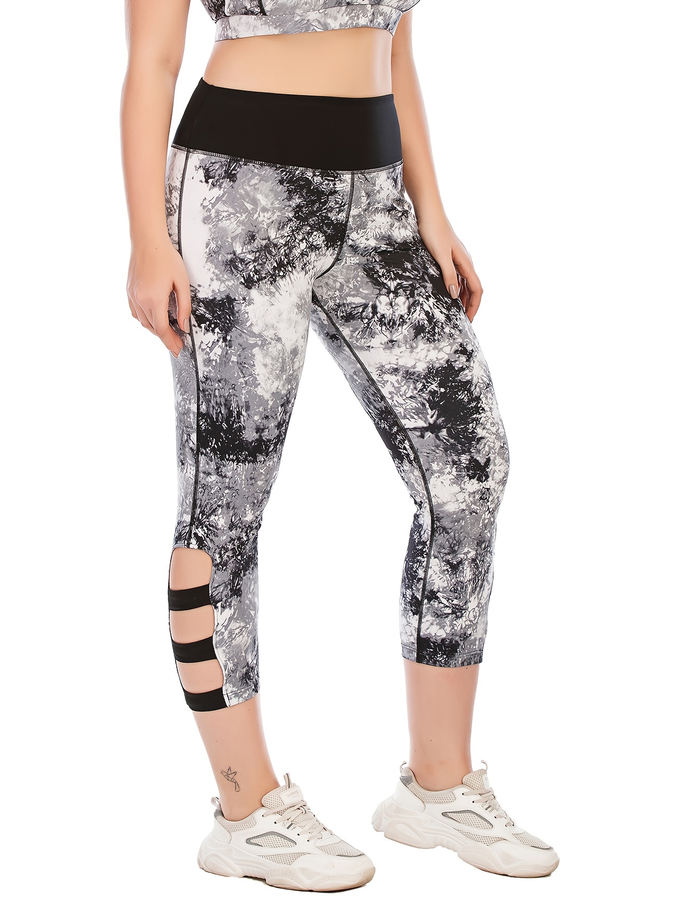 Plus size store capri workout pants