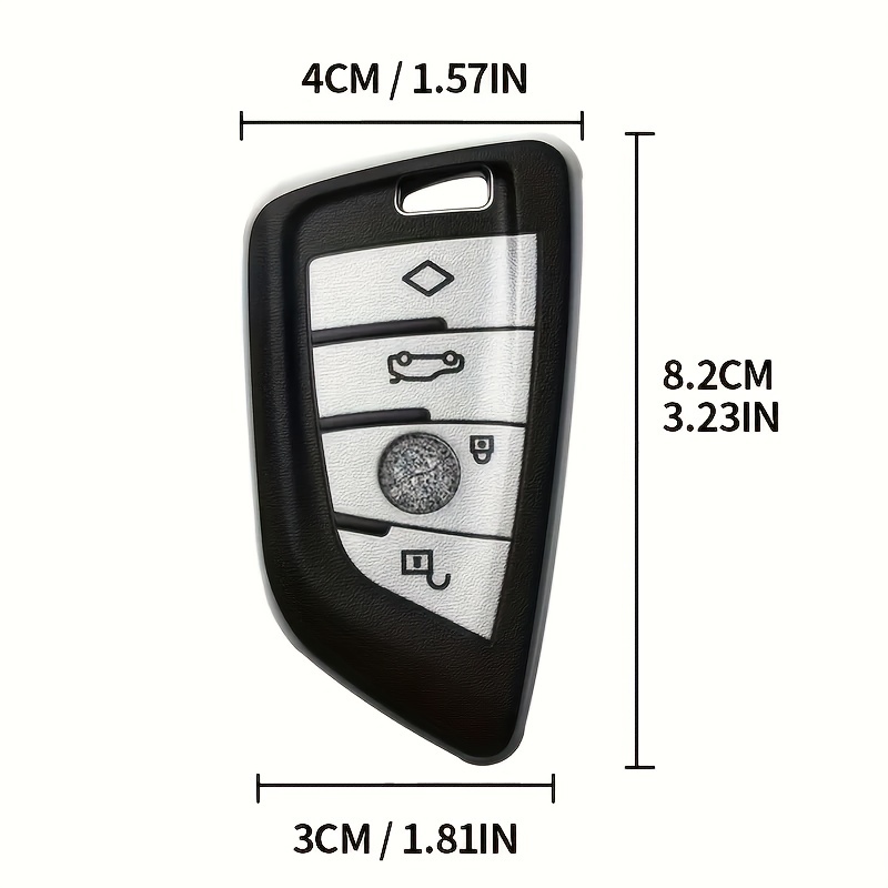 Premium Leder Cover passend für BMW Schlüssel + Anhänger LEK60-B7