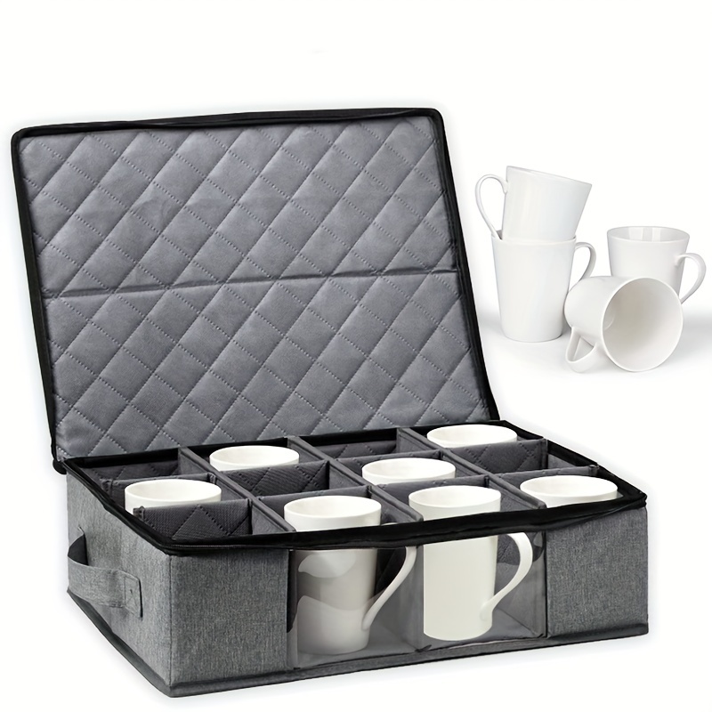 Stylish Mug Cup Storage Box Dividers Perfect Coffee Tea - Temu Canada