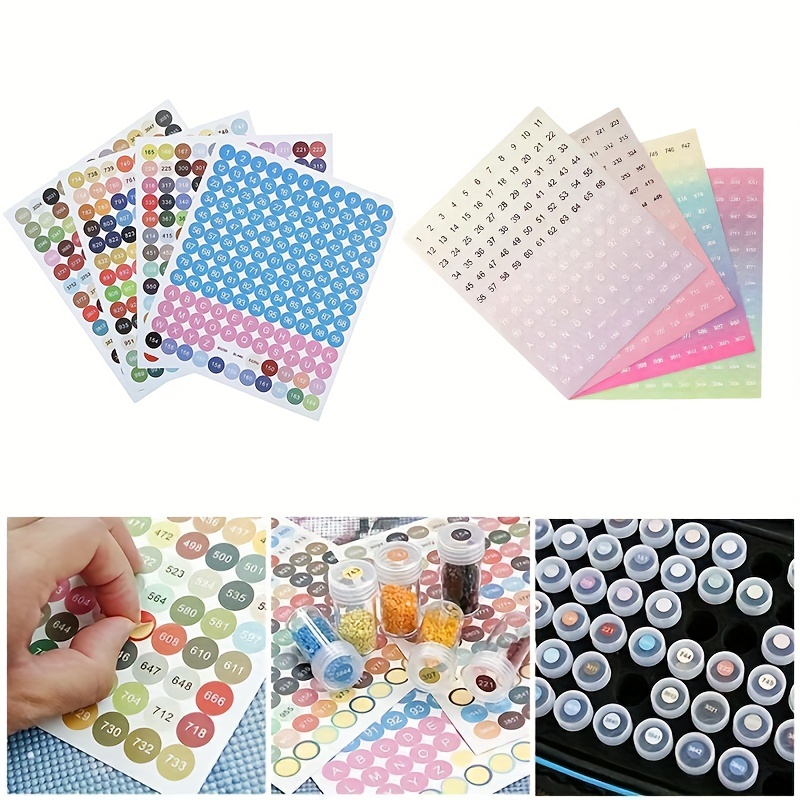 Diamond Painting Accessories Color Number Stickers For - Temu United Arab  Emirates