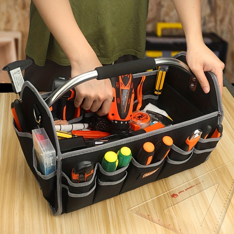 Auto Tool Bag Organizer, Multipurpose Maintenance Tool Tools Packaging Home  Gadgets with Zipper Storage Supplies Toolkit Portable Pouch Tote ,  45cmx15cm 