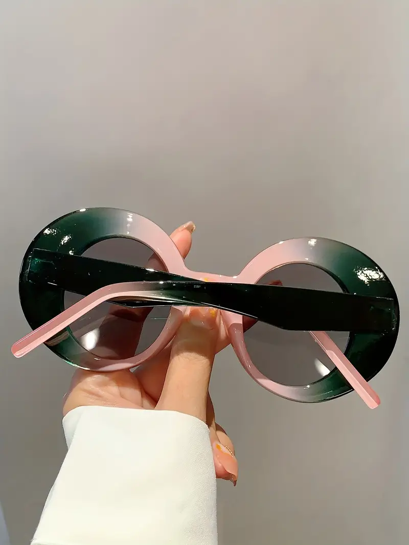 oversized round fashion sunglasses for women men vintage jelly color shades party favors decorative glasses props details 6