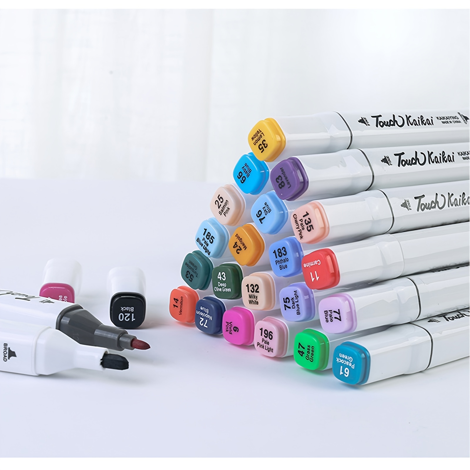 Colors Double Headed Marker Pen Set  Double Tip Alcohol Markers -  24/48/60/80 Colors - Aliexpress