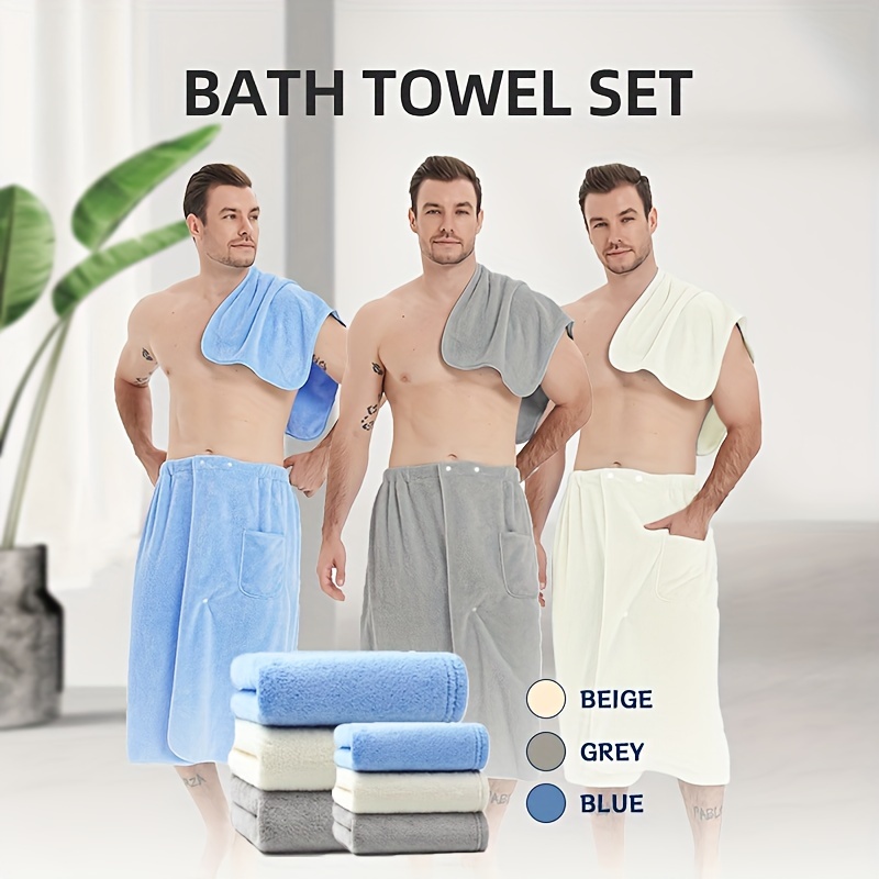 Plus Size Super Long Large Bath Towel Microfiber Wearable Soft