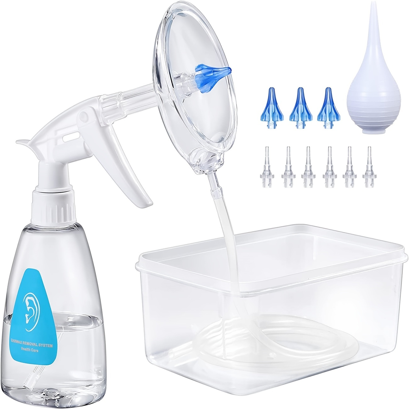Kit de limpiador de oídos para adultos y niños, botella de plástico para  quitar cera de