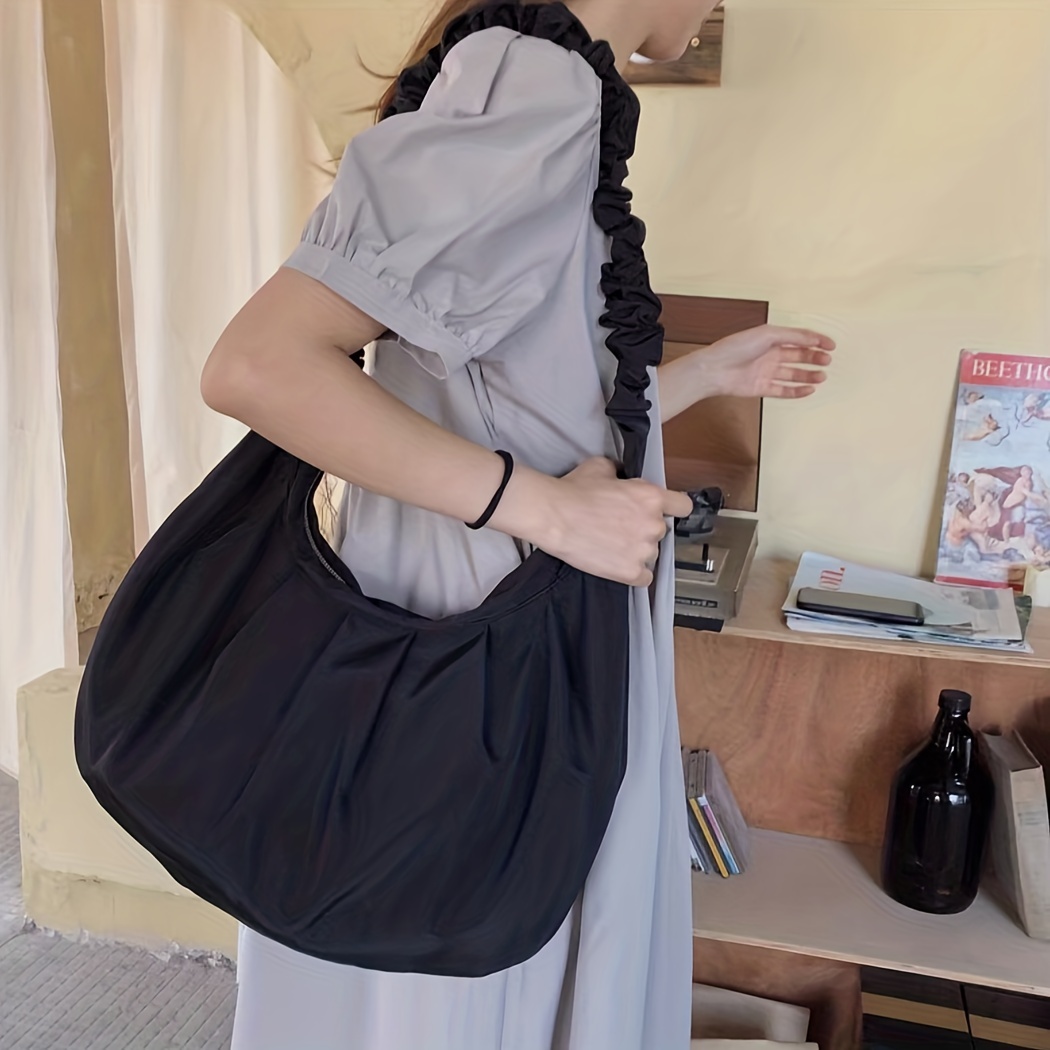 Korean Fashion Large Capacity Pleated Armpit Bag