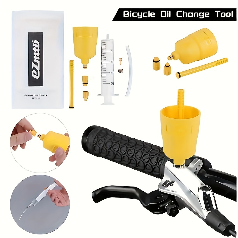 

Bicycle Brake Oil Bleed Kit For Shimano Hydraulic Disc, Brake Oil Bleeding Tool Set, Funnel Oil Stopper, Road Mountain Bike Repair Tools