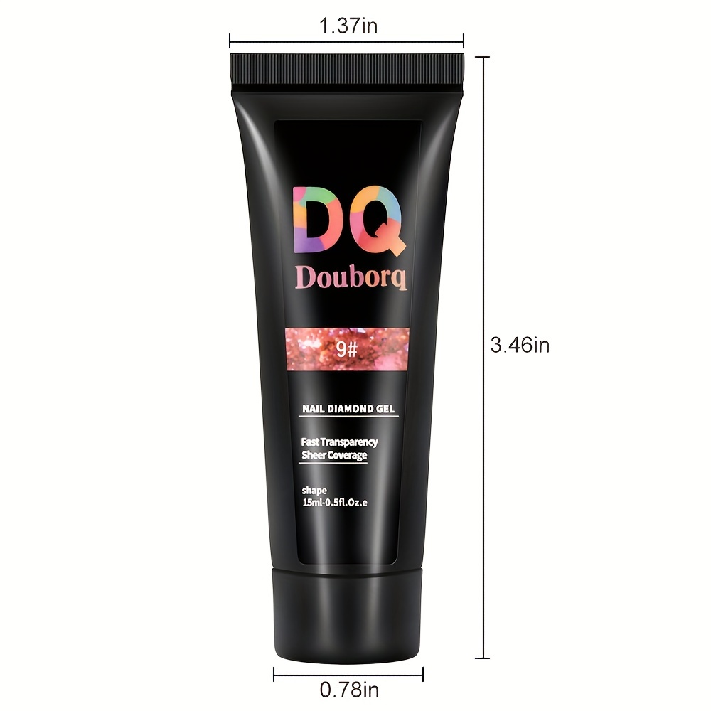 Glitter Poly Extension Gel for Nail Art Decoration