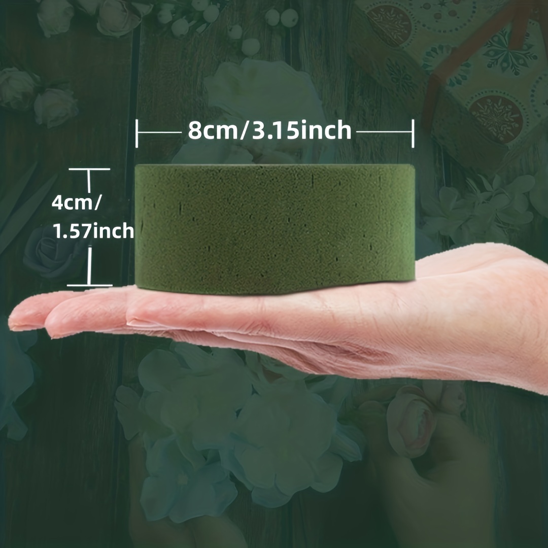 5 Pcs Floral Foam, 4.7 Inch Dry Wet Floral Foam Bricks Round for 4.7 inch