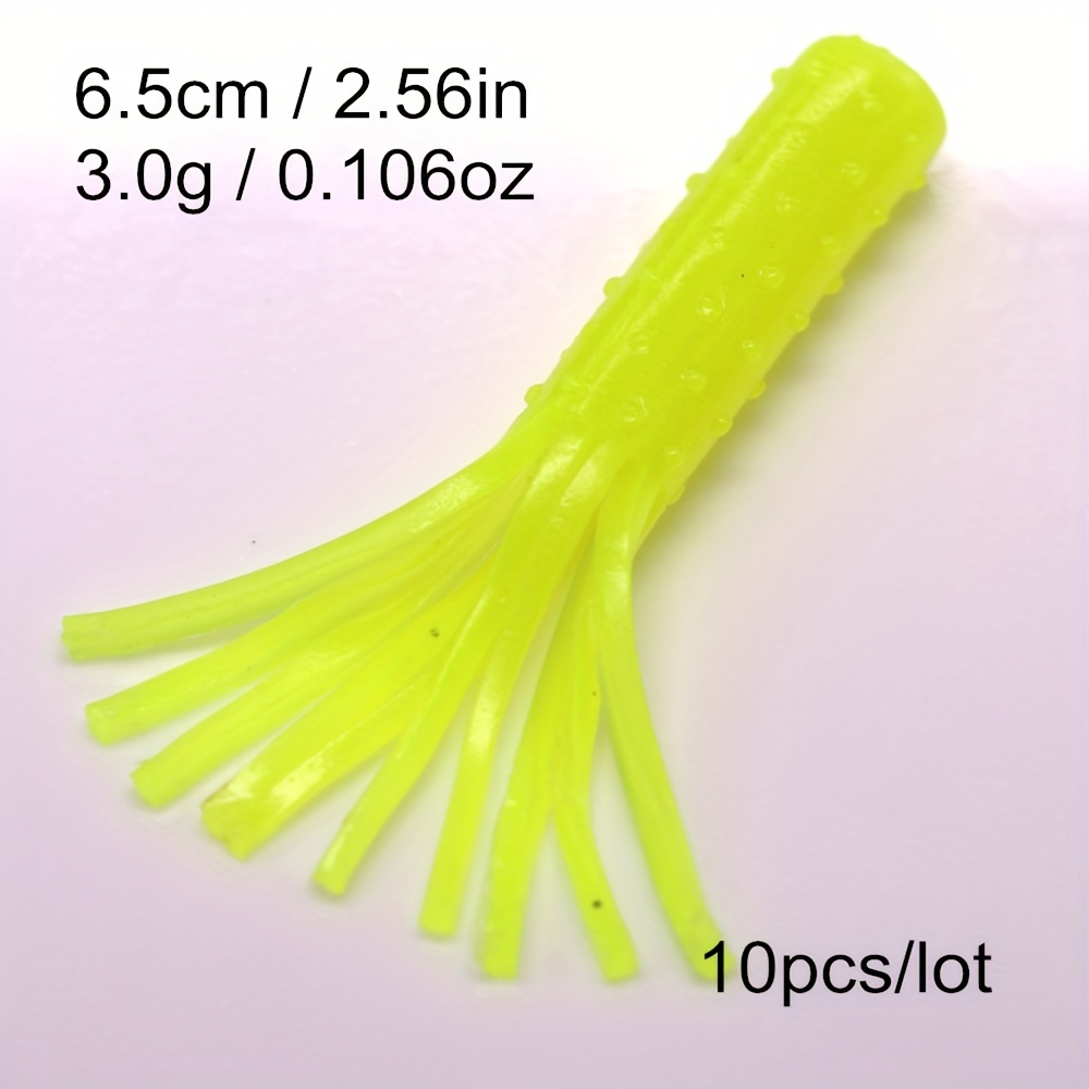6pcs Floating Soft Worms Bait With Built In Lead Beads - Temu
