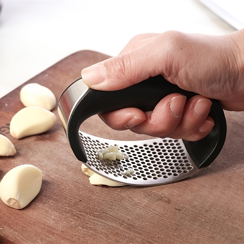 Garlic Press Rocker Stainless Steel Garlic Presser Garlic - Temu