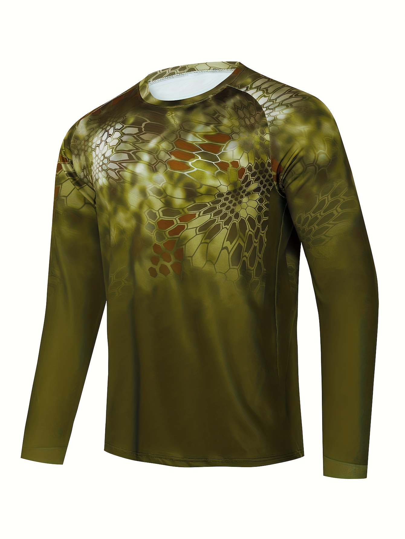 Men's Upf 50+ Sun Protection Shirt Quick Dry Long Sleeve - Temu Canada