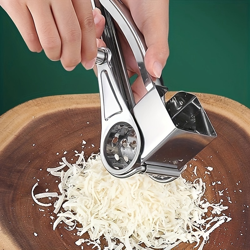 LHS Rotary Cheese Graters for Kitchen, Professional Manual Crank Handheld  Cheese Grater with Stainless Steel Drum for Grating Hard Cheese, Chocolate