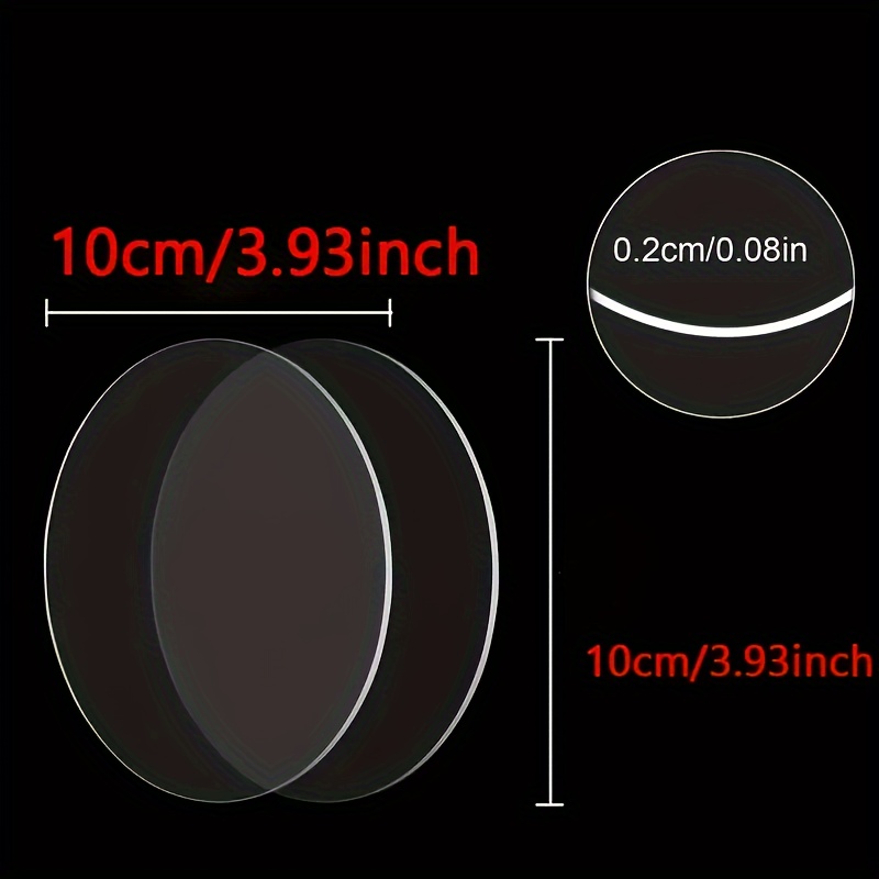 Clear Acrylic Circles Blank Transparent Acrylic Discs Blank - Temu