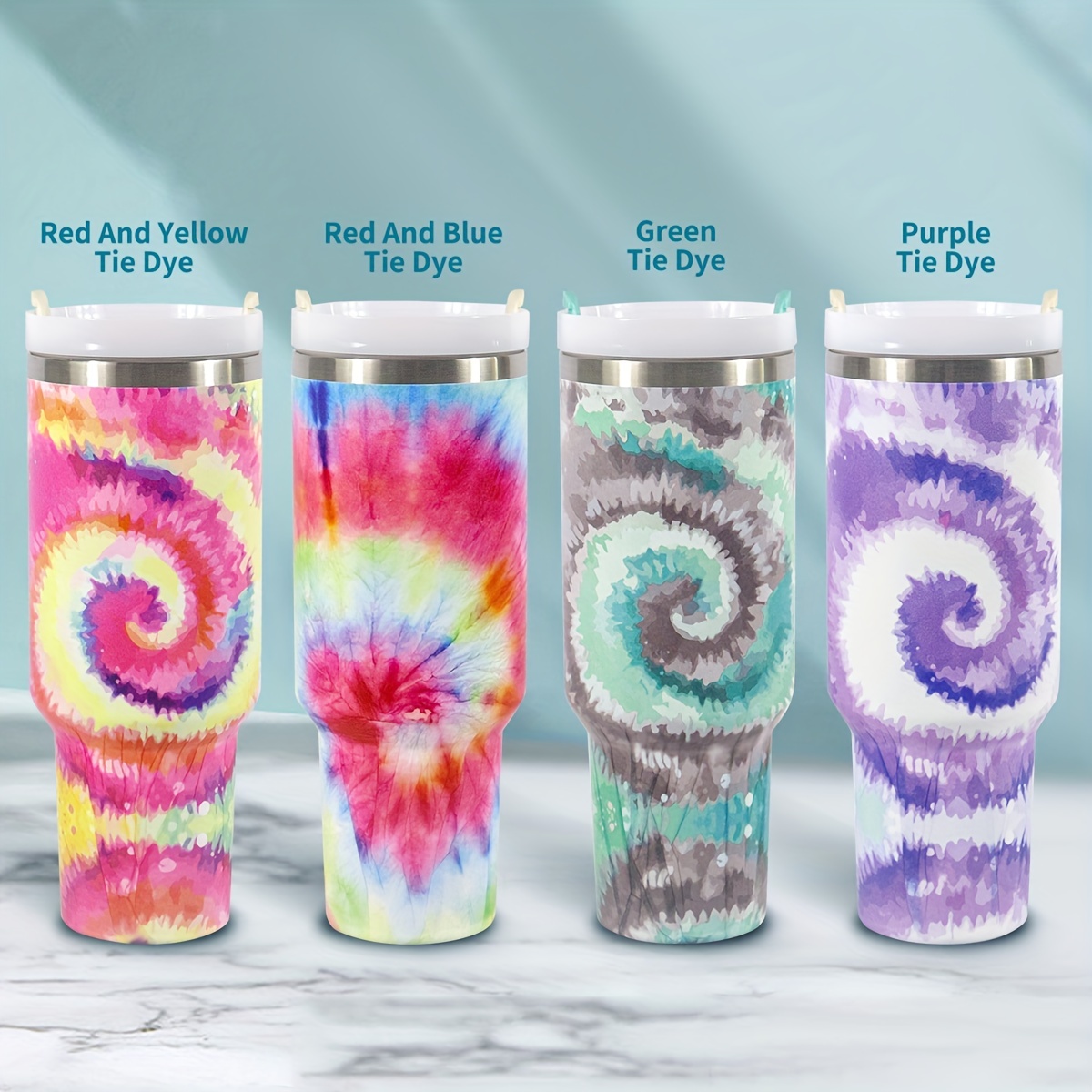 Tie Dye Insulated Cup Stainless Steel Tumblers Souvenir Cold Or Hot Drinks  7