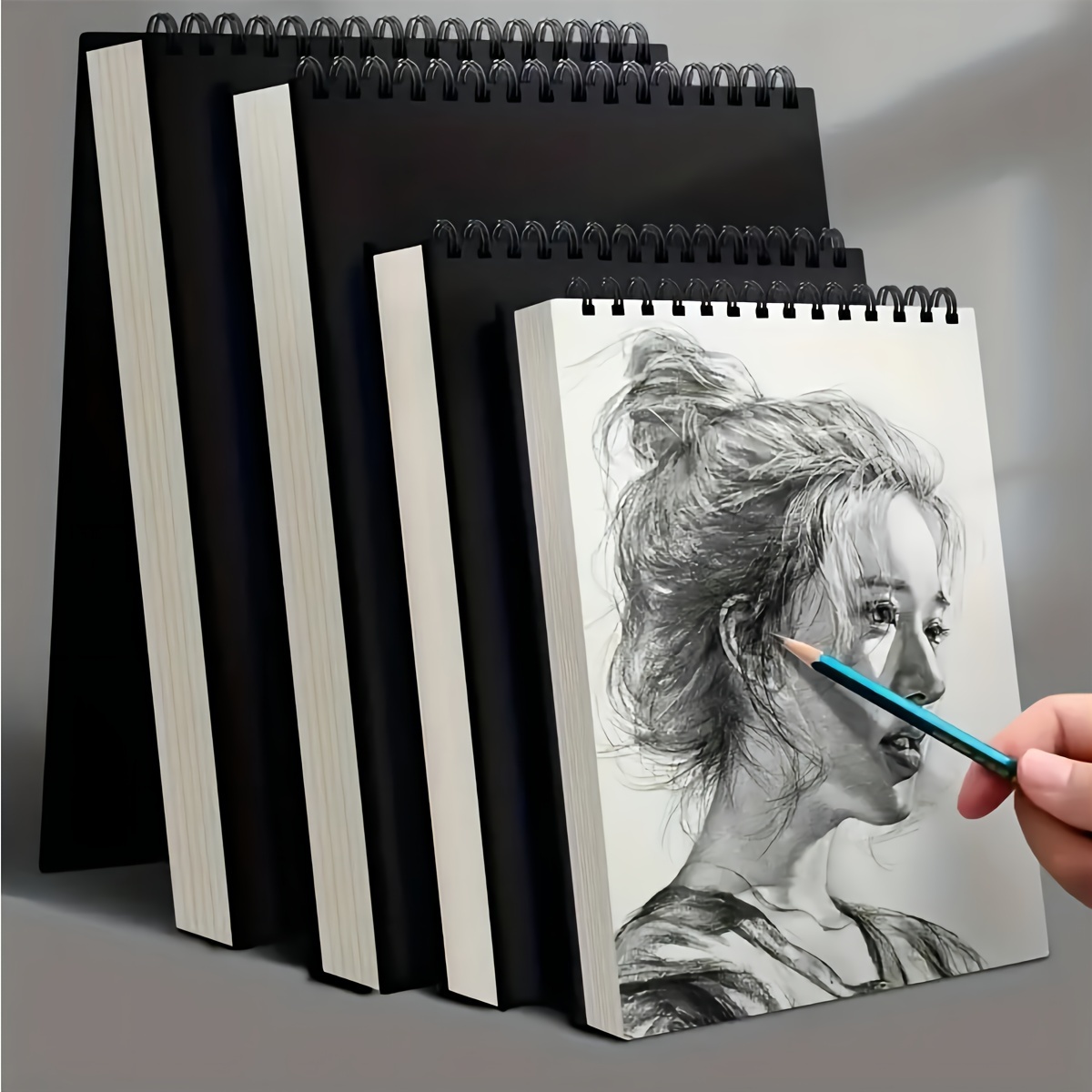 9 x 12 inches Sketch Book, Top Spiral Bound Sketch Pad,1 pack 100-Sheets  (68lb/100gsm),Acid Free Art Sketchbook Artistic Drawing