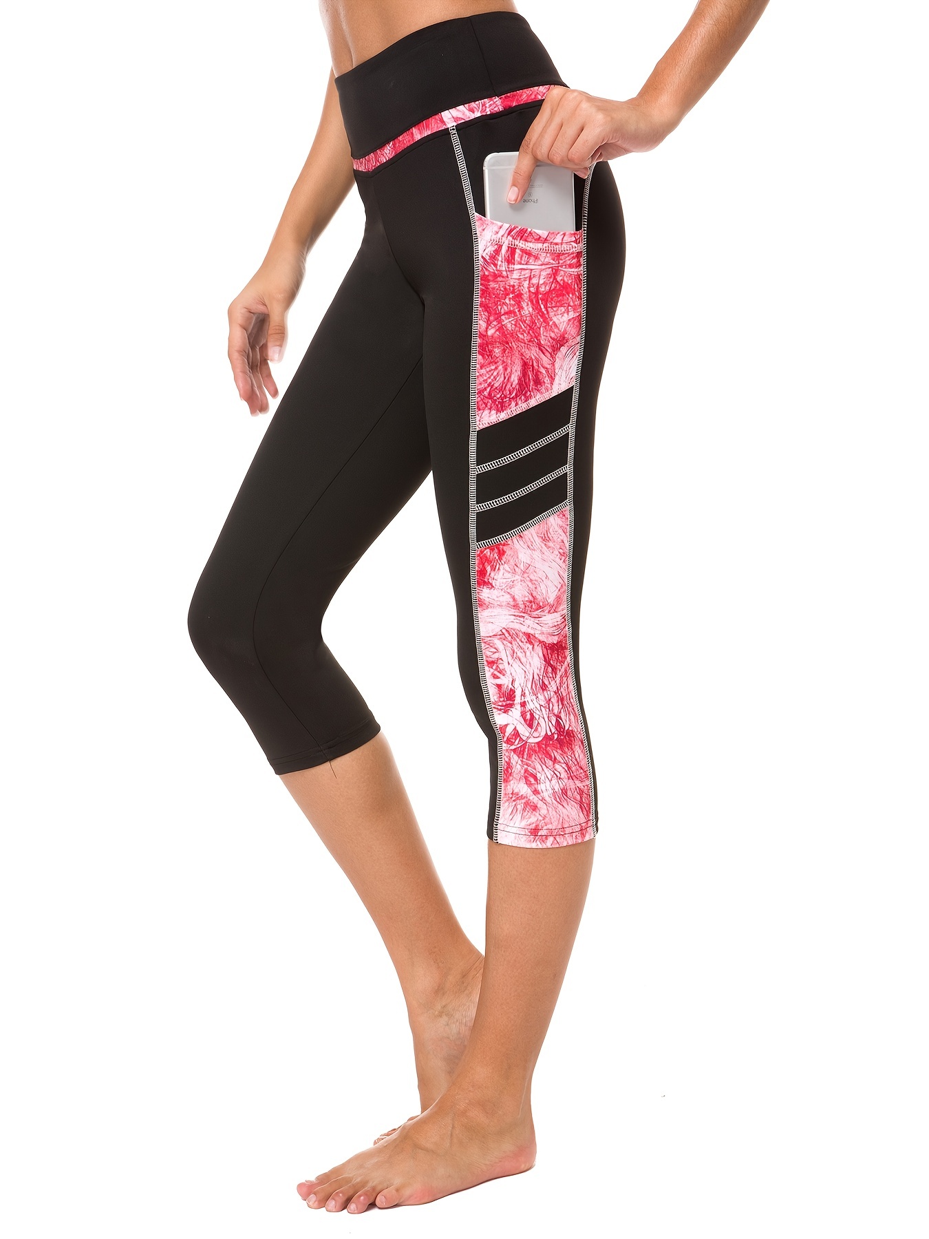 Active Capri Pants With Pockets