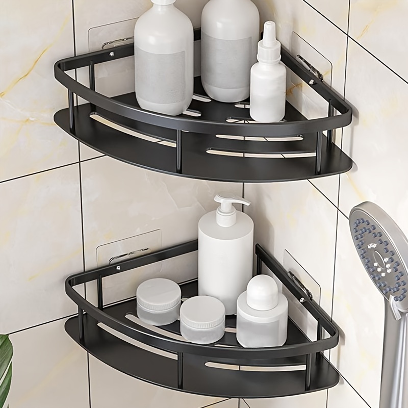 Bathroom Shelves Rack Aluminium Alloy Durable Shower Room Toilet Shampoo  Shelf