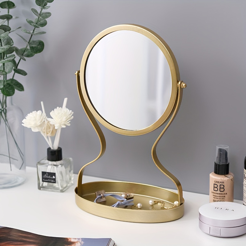 Sanmey Tocador Mesa cosmética con espejo redondo Maquillaje