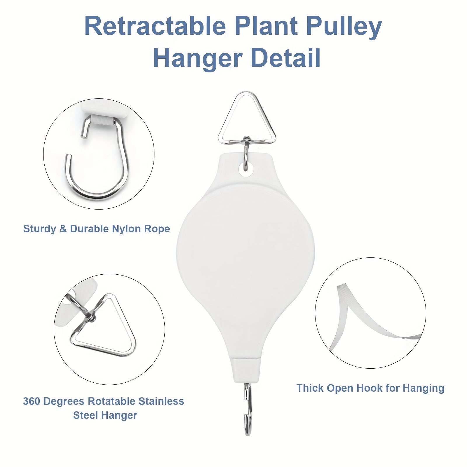 Plant Pulley Retractable Hanger Easy Reach Plant Pulley - Temu Italy