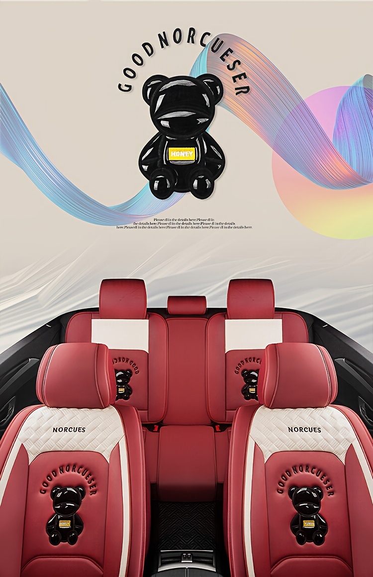 Faux Leather Cartoon Car Seat Cover Sedan Suv Special Five-seat Protective  Cover Four Seasons Motors Seat Cushion Fully Cover Seat Cover - Temu United  Arab Emirates