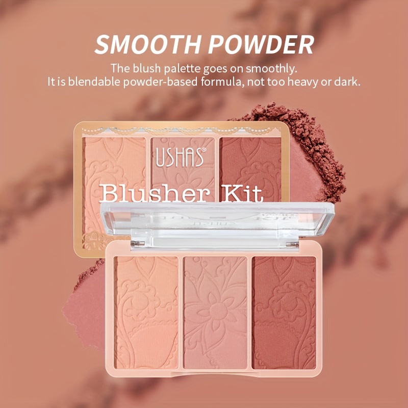 Natural Nude Tone Blush Palette for Brightening
