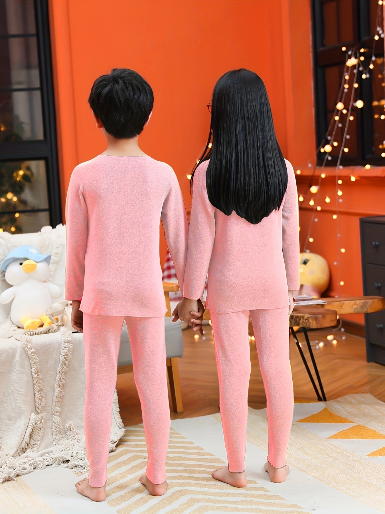 Girls Seamless Warm Belly Thermal Underwear High Elasticity Solid Bottoms  For 13+ Years
