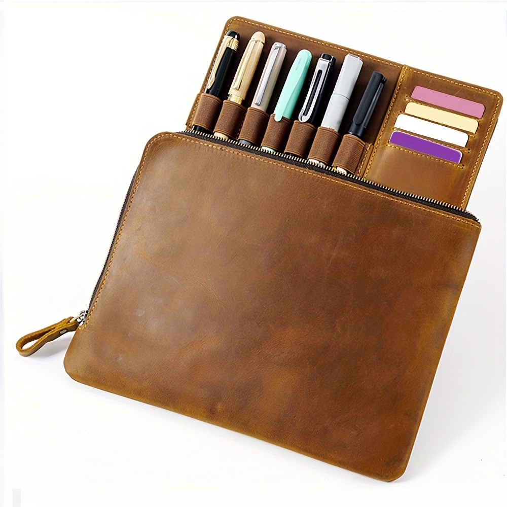 Genuine Leather Fountain Pen Case