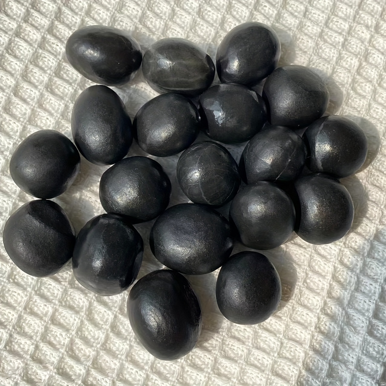 Piedras pulidas de shungita al por mayor, piedra preciosa natural pulida,  cristales curativos de shungita (Shungita, 0.5 libras)
