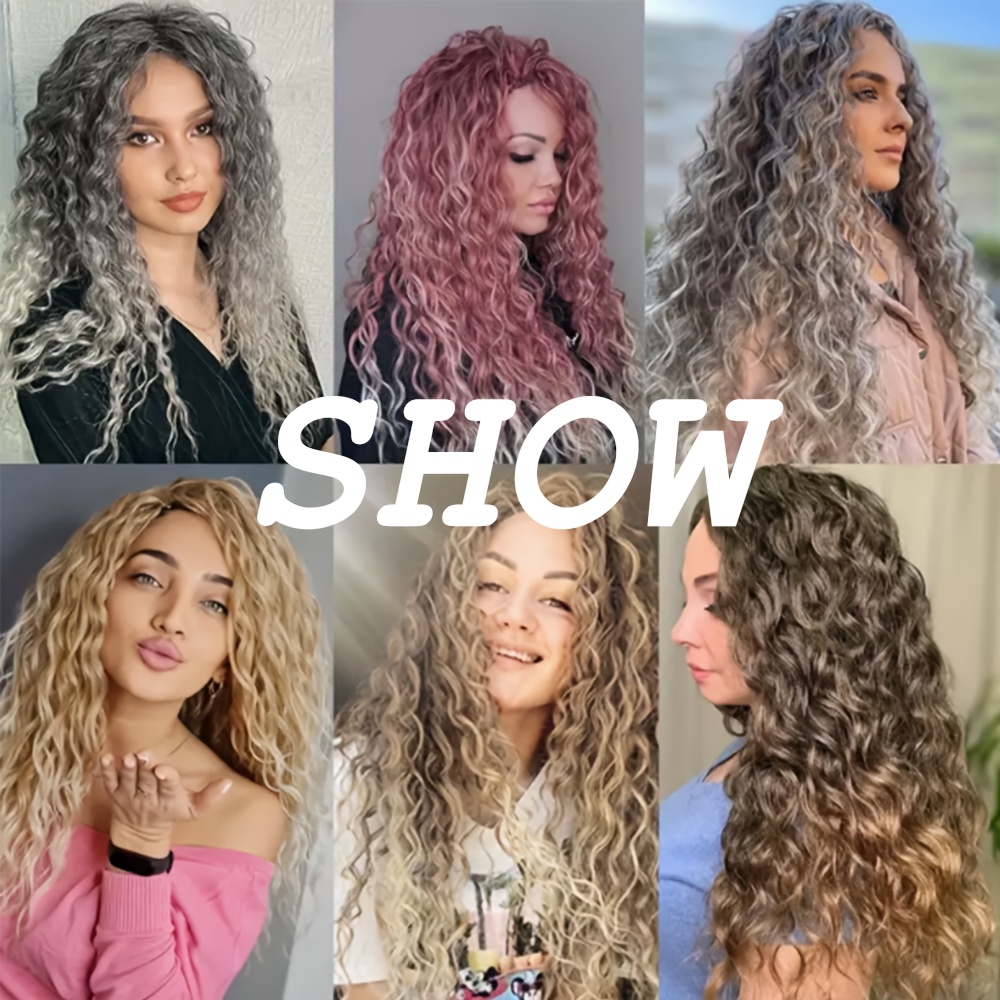 50 8cm Long Curls Crochet Hair Extensions - Natural Look for Everyday Use