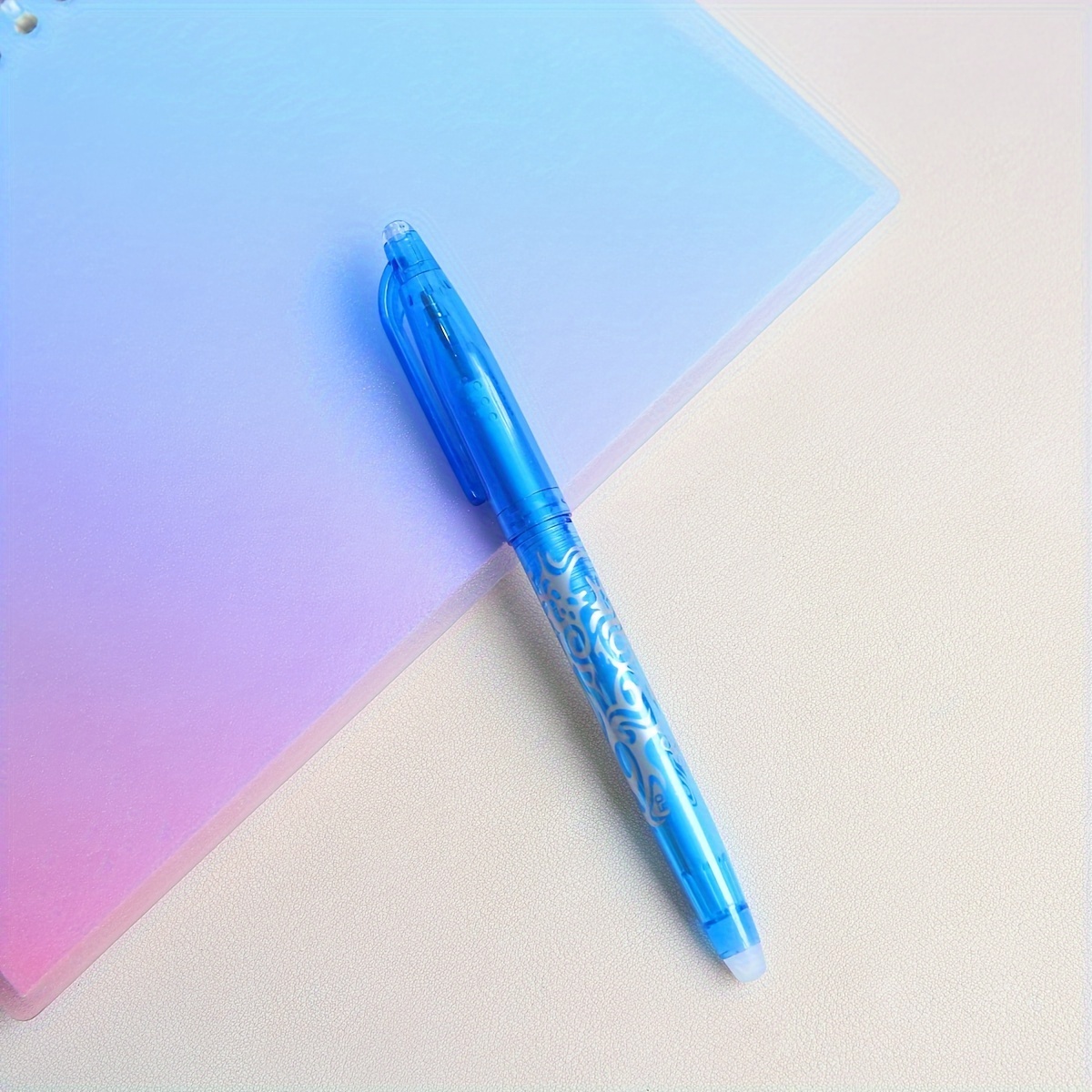Bolígrafo de Gel delel borrable para estudiantes, bolígrafos de dibujos  animados de 0,5 MM, tinta negra y azul con goma de borrar, herramientas  creativas de escritura para la escuela y la Oficina