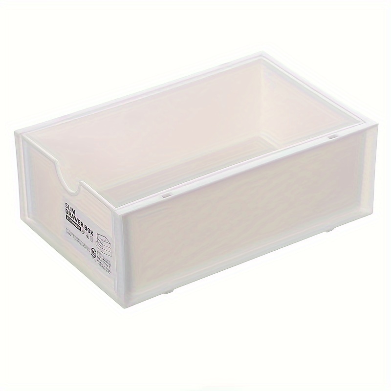 DOITOOL Cajones de escritorio de plástico 1pc caja estante caja de  almacenamiento titular de lápiz oficina plástico PP con cubierta cajones de