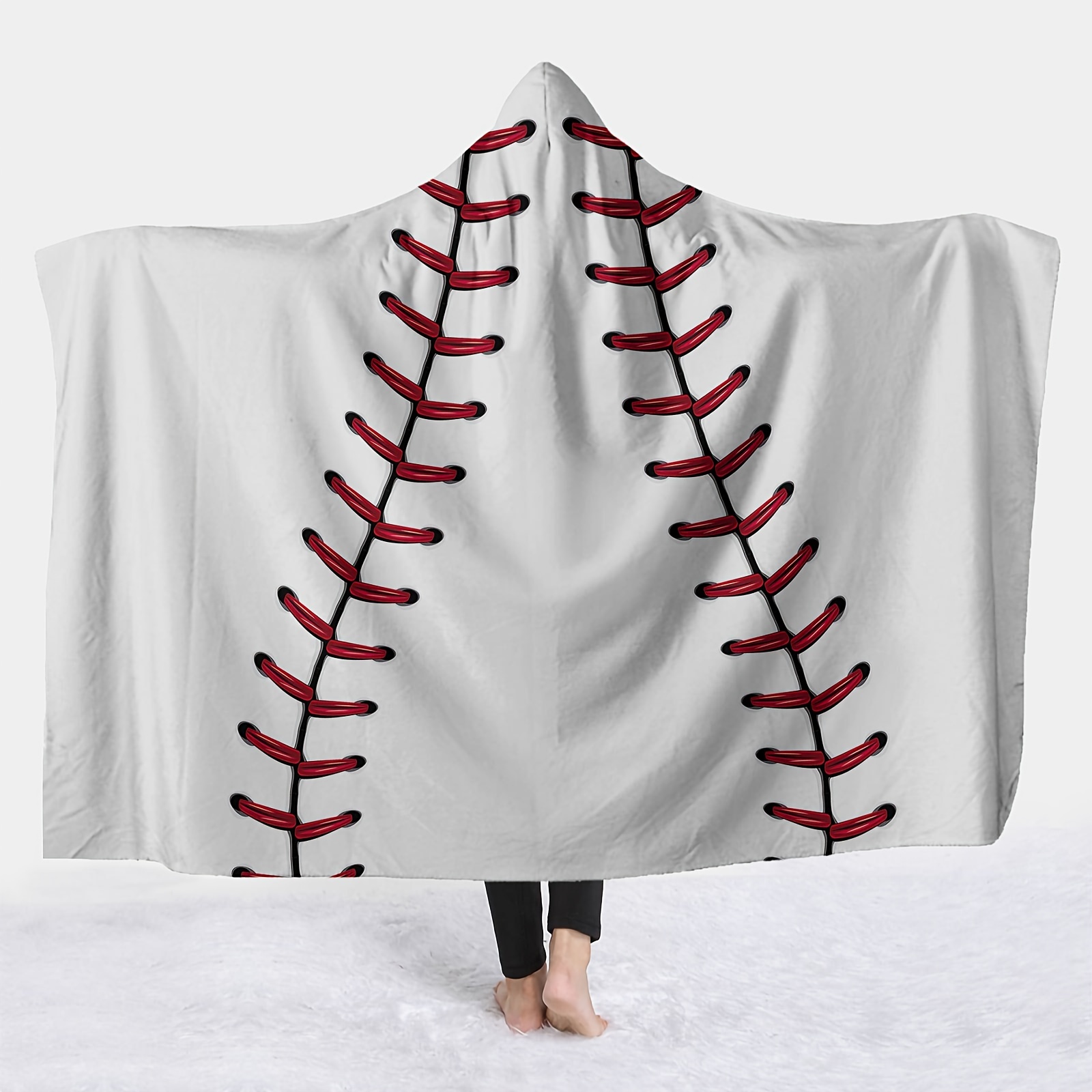 Hooded sherpa sales baseball blanket