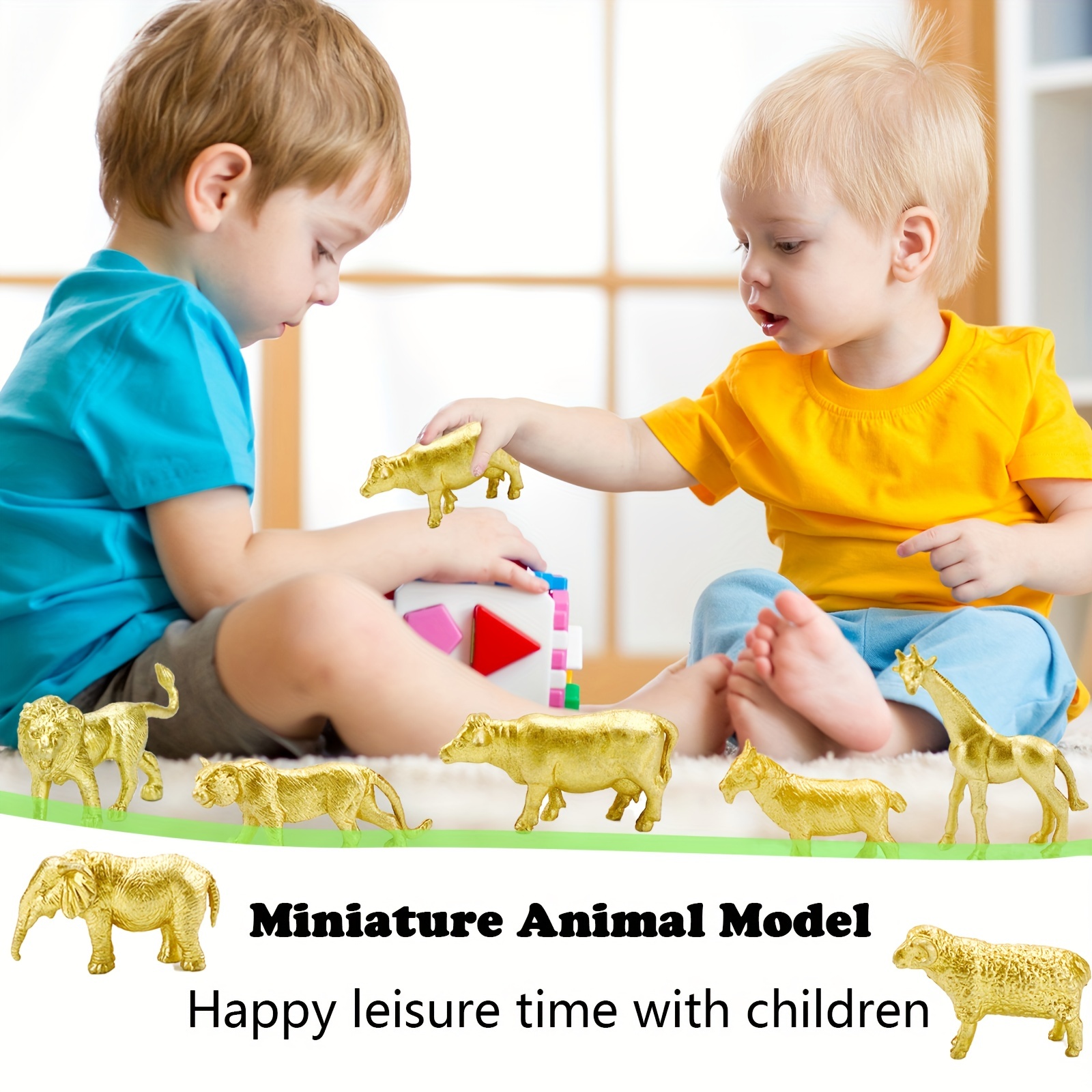 Realistic Wild Plastic Mini Jungle Animals Toys For Children Set OF 30Pcs