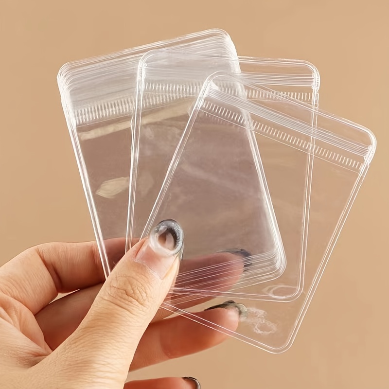 Jewelry Plastic Bags Packaging  Transparent Pouch Jewelry - 20pcs