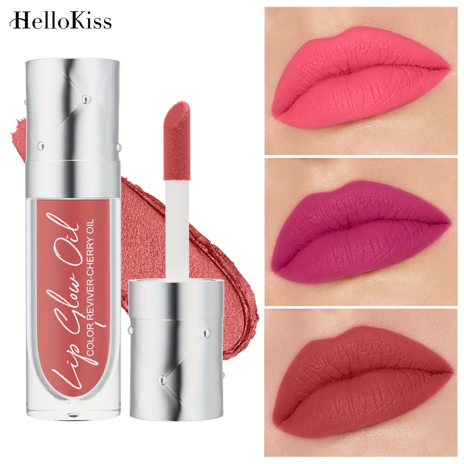  Bálsamo labial hidratante, cuidado de labios, aceite labial  transparente, textura de aceite labial es refrescante y no pegajoso,  hidratante y reparador para aclarar las líneas de los labios : Belleza y