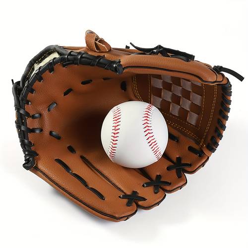 1pc baseball glove softball training glove durable hitting resistance baseball gloves suitable for outdoor and school training