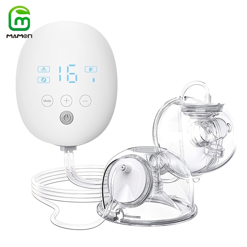 Wearable Breast Pump Hands Free Double Portable Breast Pumps 16 Levels  Suction Breastfeeding Milk Collector