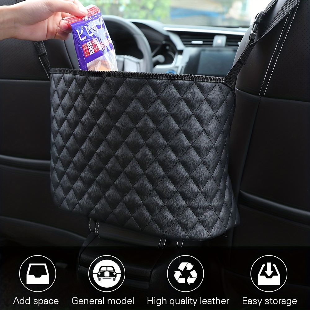 Car Net Pocket Handbag Purse Holder Seats Large Capacity - Temu