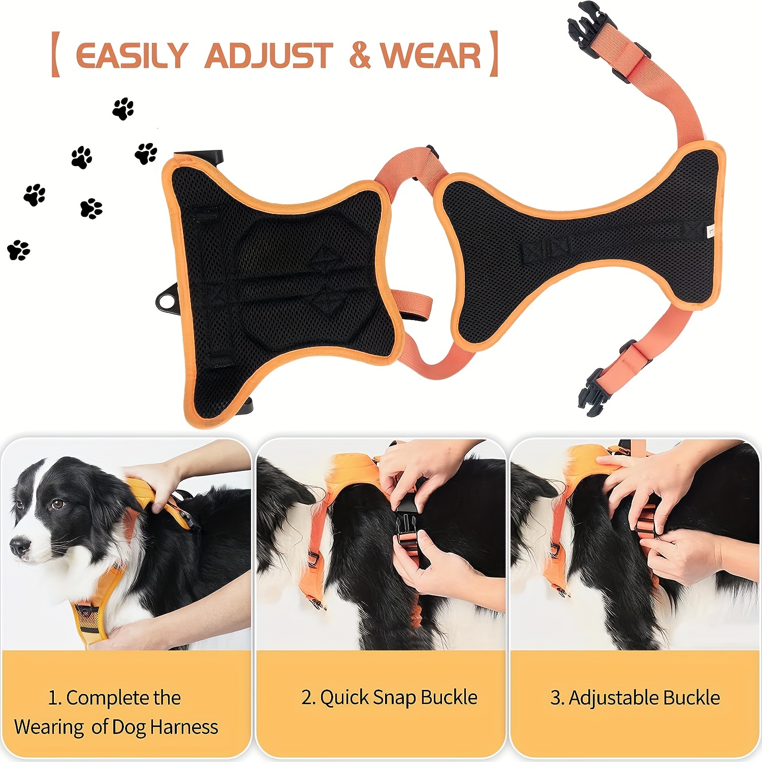 Dog harness sales with retractable leash