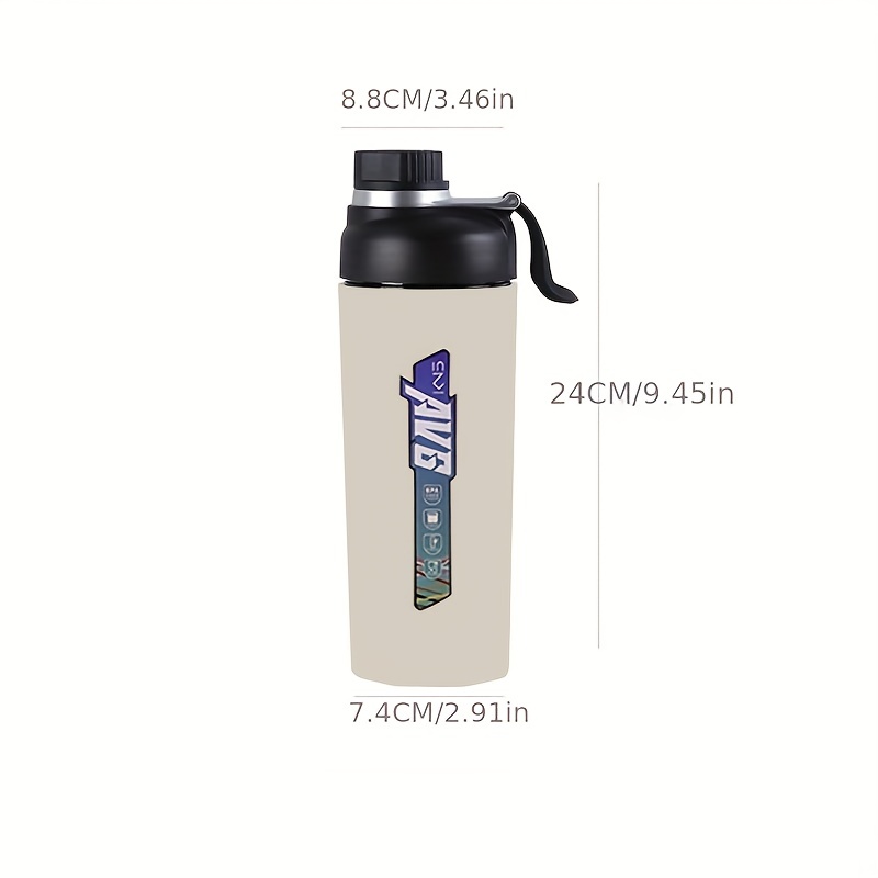 1pc 650ml 22oz New Insulated Water Bottle, Large Capacity For Boys